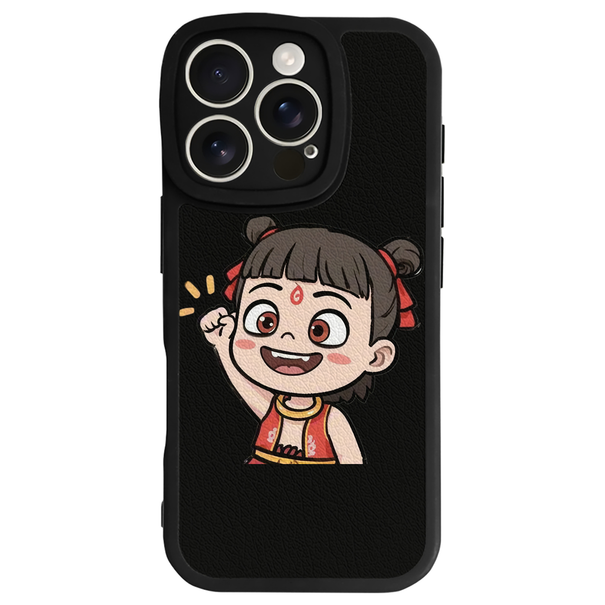 （画像用） Ne Zha 2 ナタ 魔童の大暴れ 【iPhone 16シリーズ対応】シリコンスマホケース（レザー調） 材質：シリコン